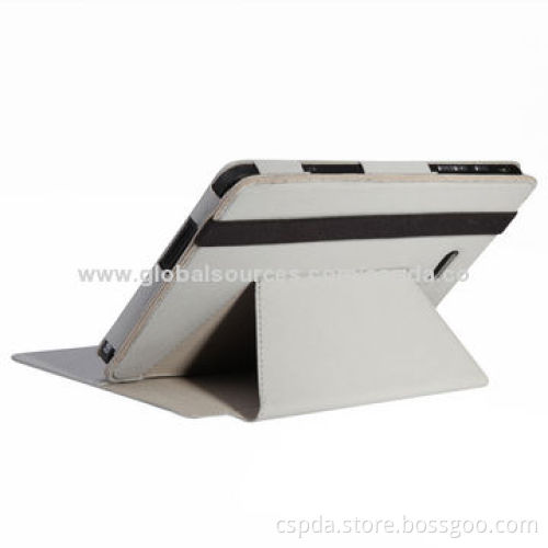 PU Leather Back Stand Cases for Dell Venue 8 Pro with Name Card Slot and Elastic Band